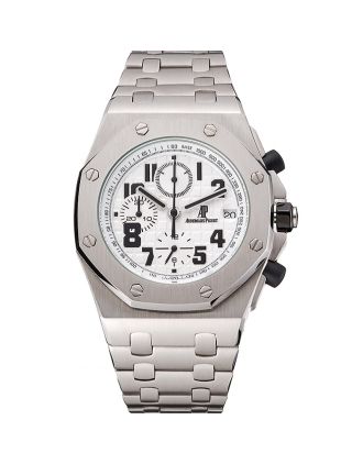 Audemars Piguet Royal Oak Offshore White Dial Stainless Steel Case And Bracelet