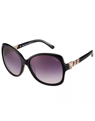 Cartier Golden Diamond Detail Black Frame Sunglasses 308278