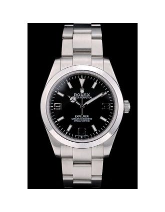Rolex Explorer Stainless Steel Bezel Black Dial 41984