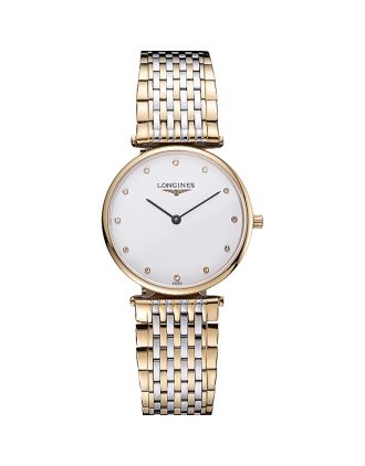 Longines La Grande Classique Two Tone Band White Dial Diamond Markers Homme 622101