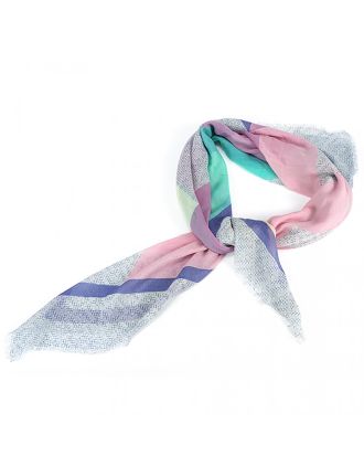 Fendi Logo Pastel Print Scarf 621841