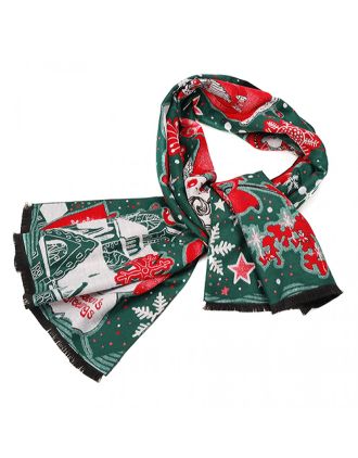 Hermes Santa Bold Print Green 621797