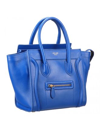 Celine Micro Luggage Blue