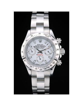 Rolex Daytona Lady Stainless Steel Case White Dial Tachymeter