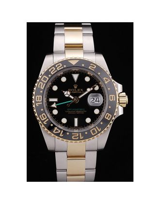 Rolex GMT Master II Black Ceramic Bezel Black Dial 98229