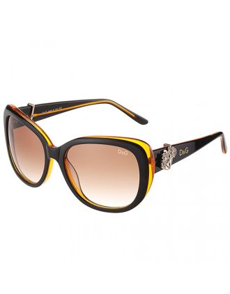 Dolce and Gabbana Yellow With Silver Roses Sunglasses 308029