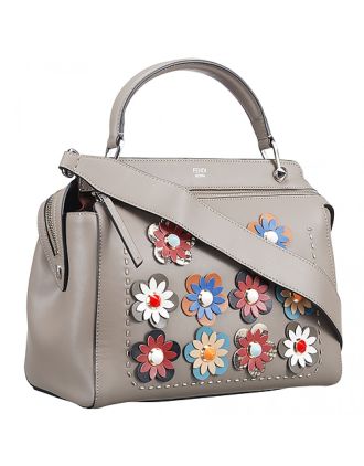 Fendi Flowerland Dotcom Grey Bag 18927086