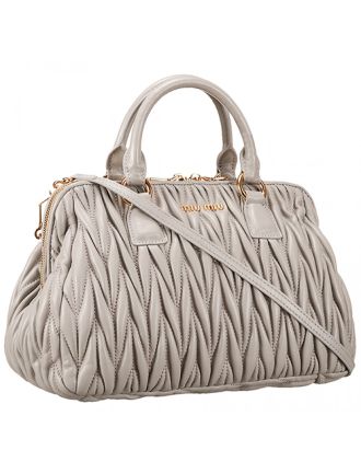 Miu Miu Matelasse Doctor Grey Bag