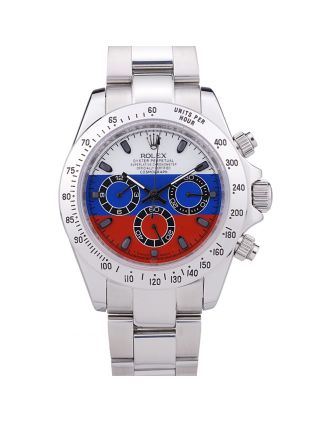 Rolex Cosmograph Daytona Silver Bracelet Russian Flag Dial 7473