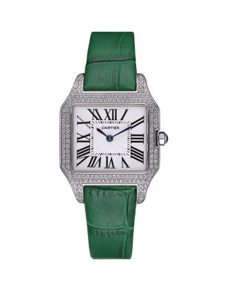 Cartier Santos 100 Diamond Silver Bezel 621914