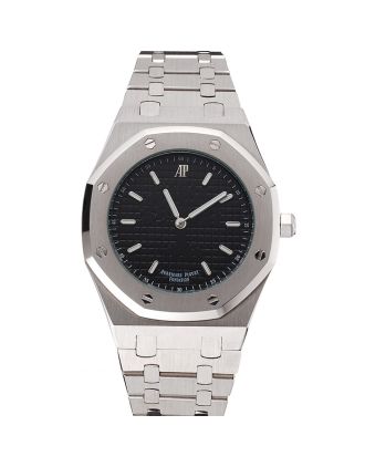 Audemars Piguet Royal Oak Fondation Black Dial Stainless Steel Case And Bracelet