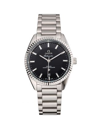 Omega Globemaster Black Dial Stainless Steel Case And Bracelet