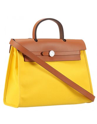 Hermes Herbag Yellow