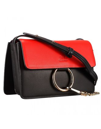 Chloe Faye Small Bag Black And Red