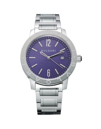 Bvlgari Solotempo Purple Dial Stainless Steel Case And Bracelet 622739