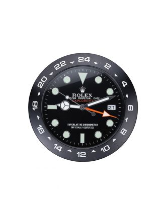 Rolex Explorer II Wall Clock Black 622477