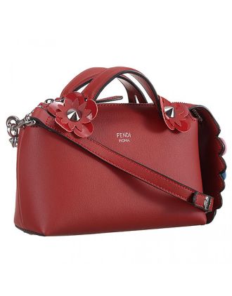 Fendi Flowerland By The Way Mini Bag Dark Red 18926762