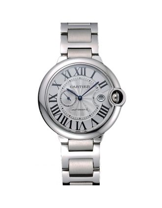 Swiss Cartier Ballon Bleu White Dial Stainless Steel Case Steel Bracelet 622672
