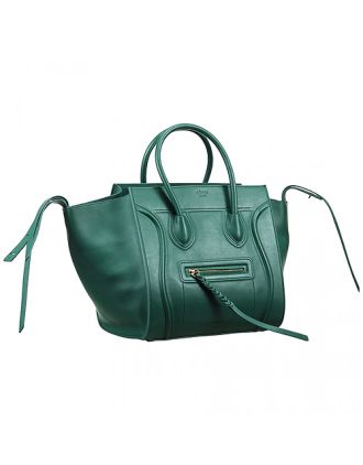 Celine Luggage Phantom Tote Green