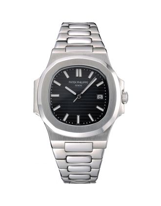 Patek Philippe Nautilus Black Dial Stainless Steel Case 622719