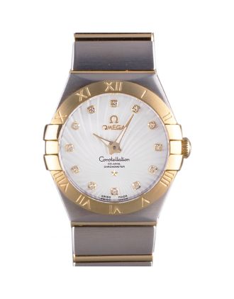 Omega Constellation Gold Bezel Two Tone Band som95 621475