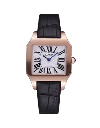 Cartier Santos 100 Polished Rose Gold Bezel 621920