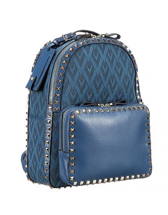 Valentino Viva Valentino Fabric Backpack Blue