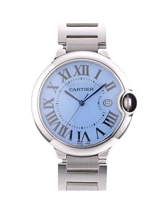 Cartier Ballon Bleu 42mm Blue Dial Stainless Steel Case And Bracelet