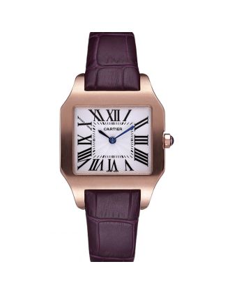 Cartier Santos 100 Polished Rose Gold Bezel 621921