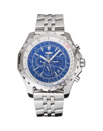 Breitling Bentley Motors T Blue Dial Stainless Steel Case And Bracelet 622222