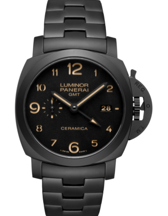 AAA Replica Panerai Luminor 1950 Tuttonero GMT Automatic Mens Watch PAM00438
