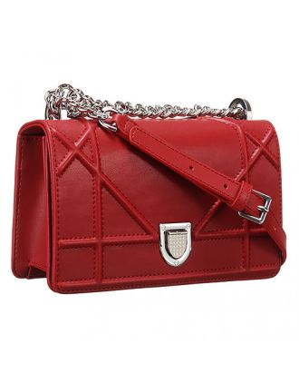 Dior Diorama Small Flap Bag Dark Red 18926727