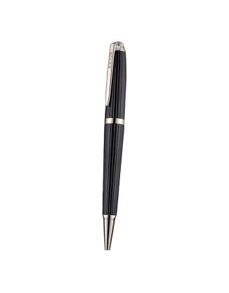 Rolex Silver Rimmed Black Ballpoint Pen 622807