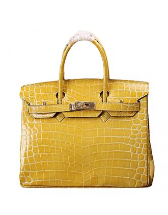 Hermes Birkin 35 Crocodile Yellow 608065