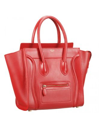 Celine Mini Luggage Red