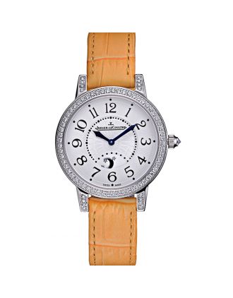 Jaeger LeCoultre Rendez-Vous White Dial Yellow Leather Strap 622088
