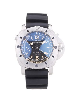Panerai Luminor Submersible Black Dial Black Rubber Bracelet
