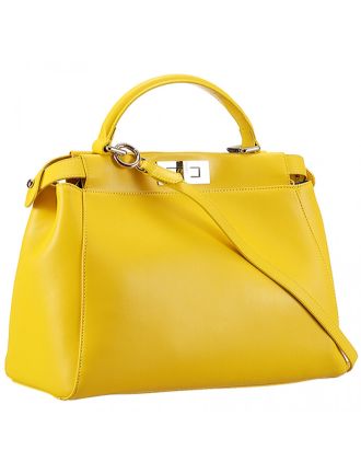 Fendi Peekaboo Medium Yellow Bag