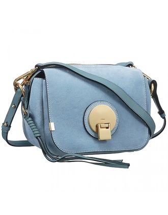 Chloe Indy Camera Bag Small Blue Suede Leather Bag 18927067