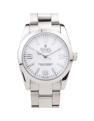 Rolex Explorer Polished Stainless Steel White Dial 98086