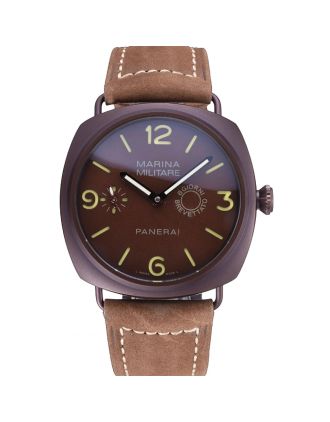 Panerai Luminor Marina Militare Purple Stainless Steel Bezel Khaki Bracelet 622320