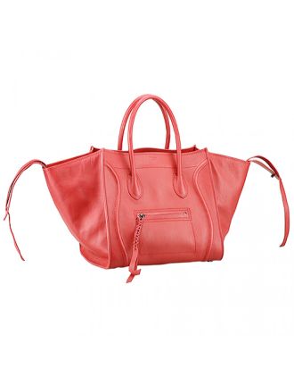 Celine Luggage Phantom Tote Red