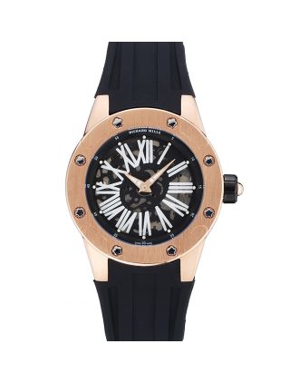 Richard Mille RM 033 Extra Flat Automatic Gold Case Black Rubber Bracelet 1454196
