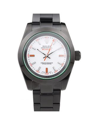 Rolex Milgauss Pro-Hunter Tinted Green Saphire White Dial