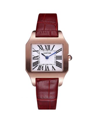 Cartier Santos 100 Polished Rose Gold Bezel 621919