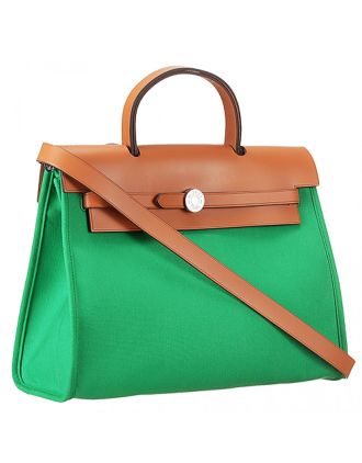 Hermes Herbag Green
