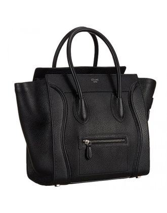 Celine Mini Luggage Black Silver Hardware 18926736