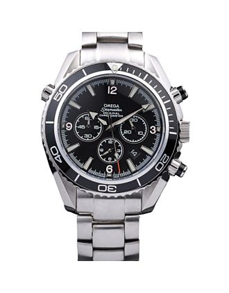 Omega Seamaster Planet Osean Co-axial Chronograph Black Case Black Dial