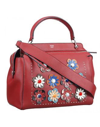 Fendi Flowerland Dotcom Dark Red Bag 18927085