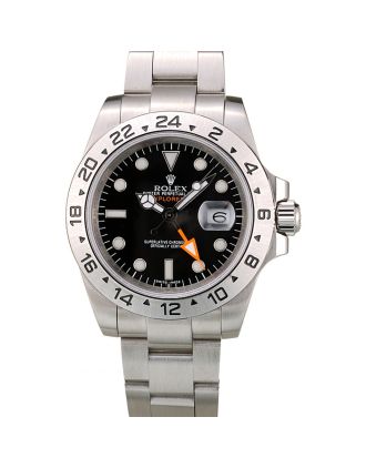Rolex Explorer Stainless Steel Bezel Black Dial Watch